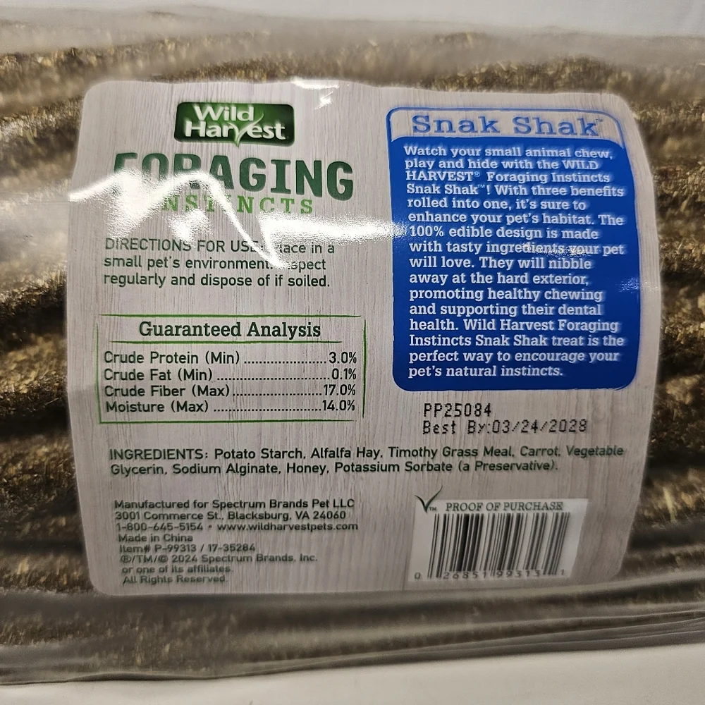 Wild Harvest Foraging Instincts 100% Snak Shak - Natural Brown
